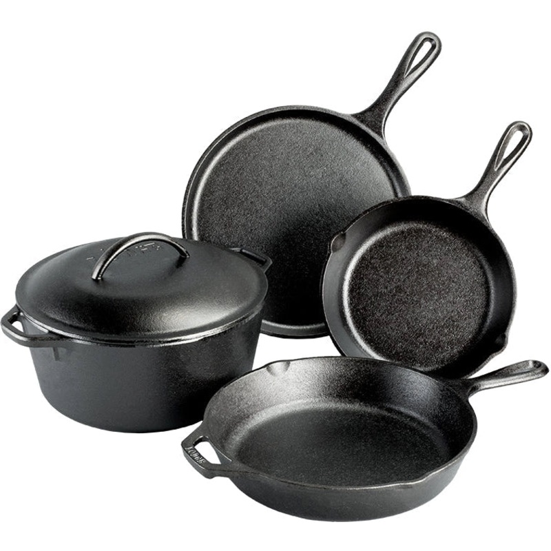 Lodge 5-Piece Cast Iron Cookware Set. 1/1EA, L5HS3