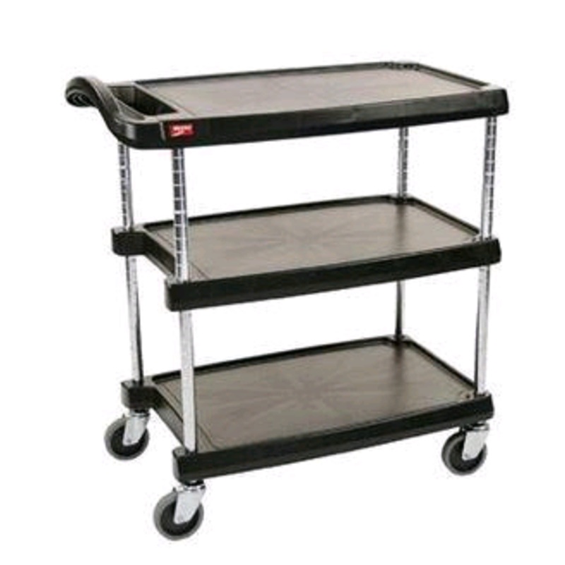 Metro myCart, 3 Tier Utility Cart, Black MY-1627-34BL