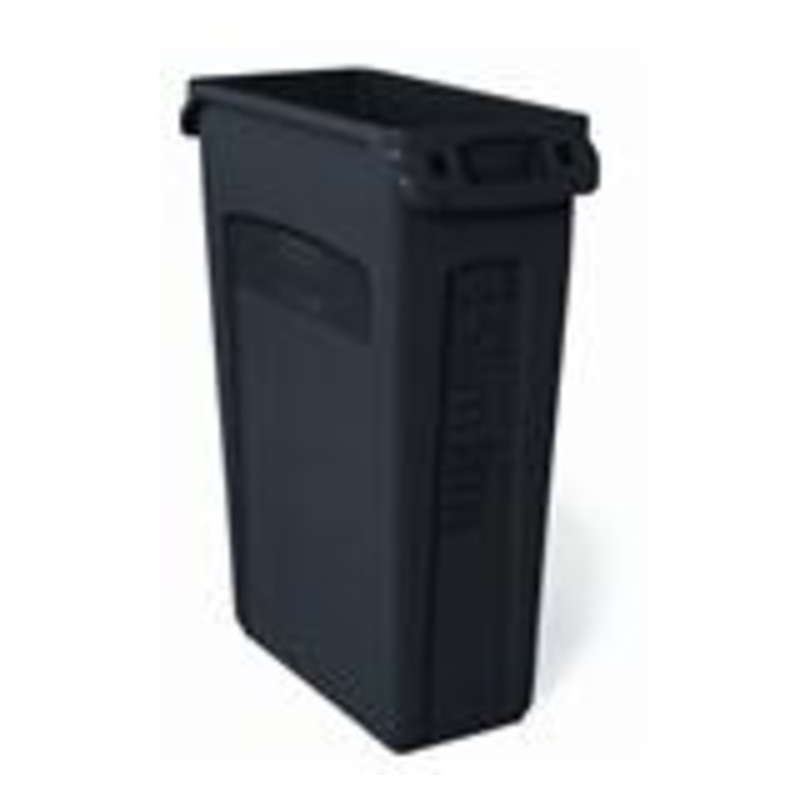 Rubbermaid Garbage Container Slim Jim Black - FG354000BLA/FG354060