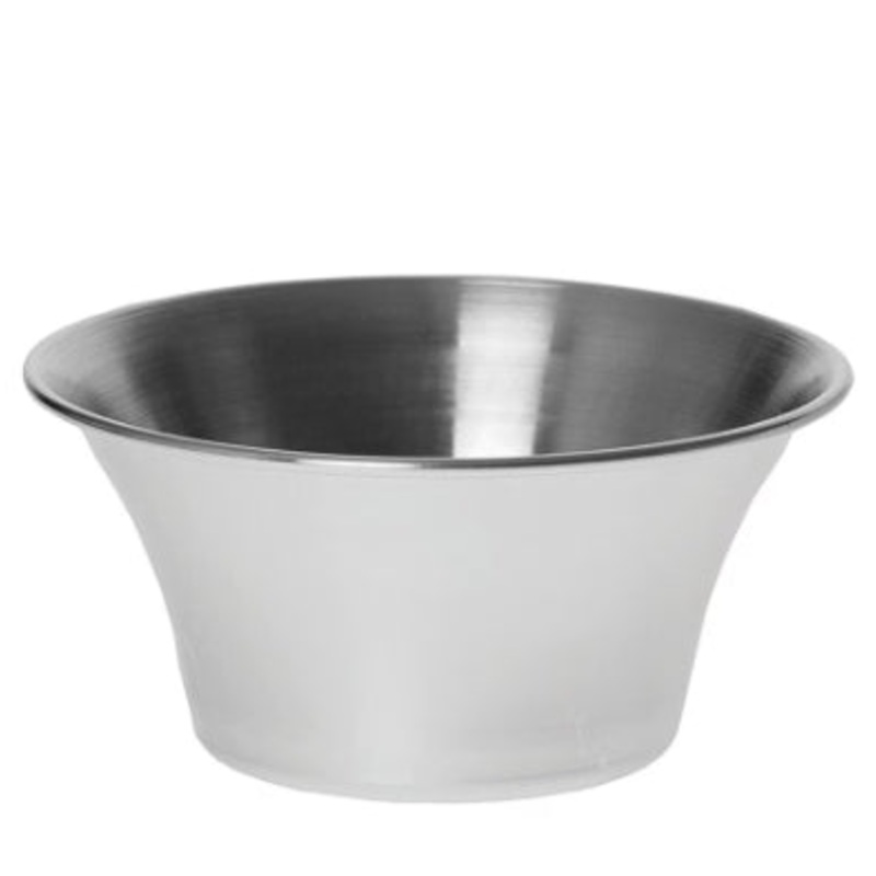 Tablecraft Flared 4 oz Round Sauce Cup S/S 5063 12/1EA