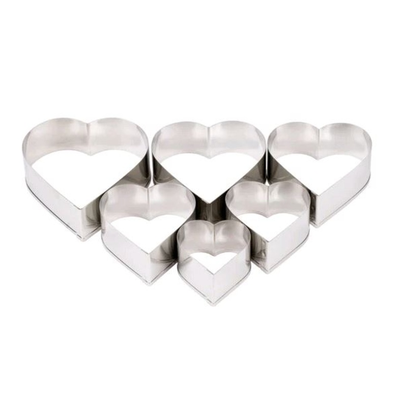 Ateco Plain Heart Cutter Set - 7804