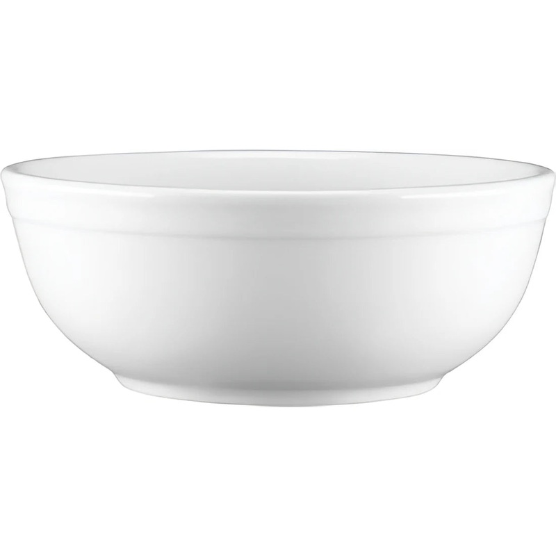 Browne Palm Ceramic Bowl, White, 15 oz 36/1EA - 563952