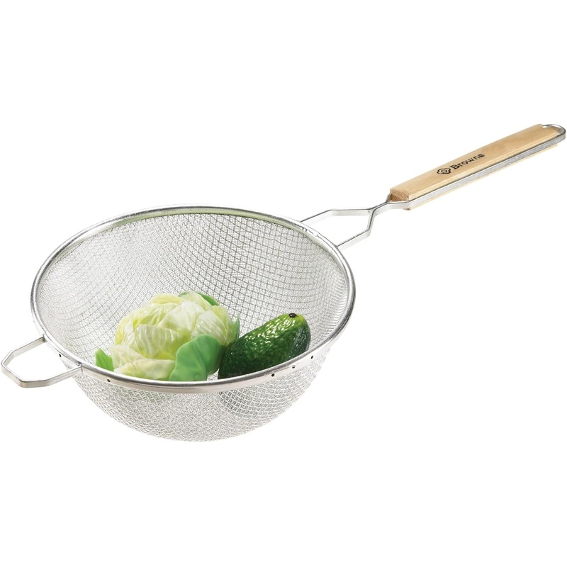 Browne Stainless Steel Double Mesh Strainer 10.8 inch 574130 - 819599