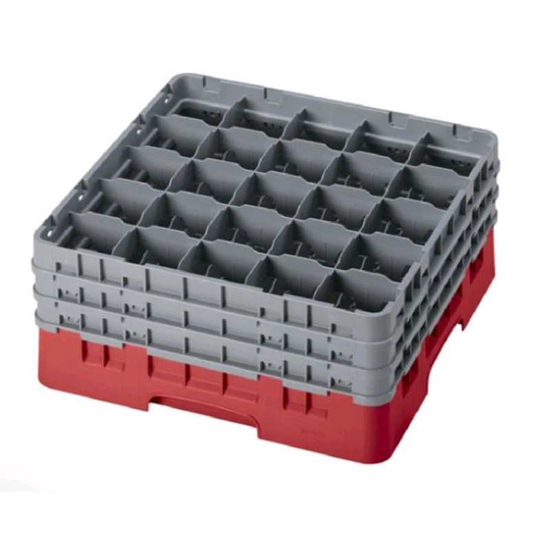 Cambro Glass Rack  25 Compartments Grey 3X 25S738163