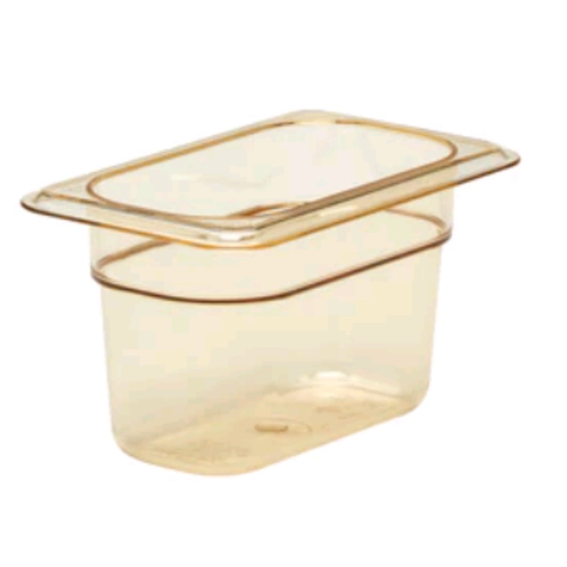 Cambro Insert 1/9 Size, 4" Deep Amber 94HP150