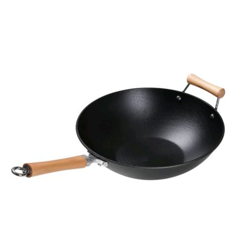 Kitchen Supply- 14" Cast Iron Pan with handle -J23-0001