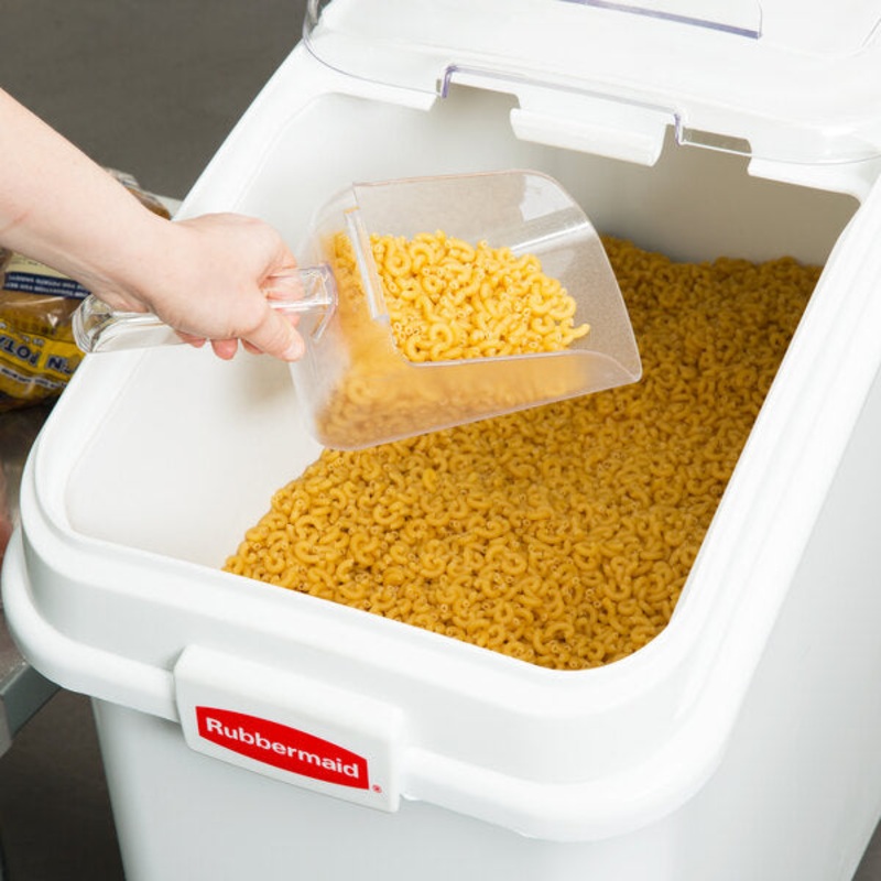 Rubbermaid Sliding Lid With 0.9 L Scoop For FG360288WHT Ingredient Bin - FG9F7800CLR