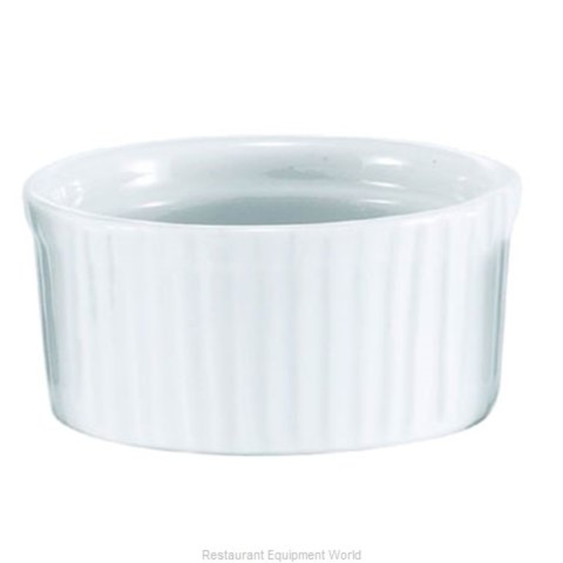 Browne Ramekin 3oz Ribbed Porcelain 24/1EA 564024W