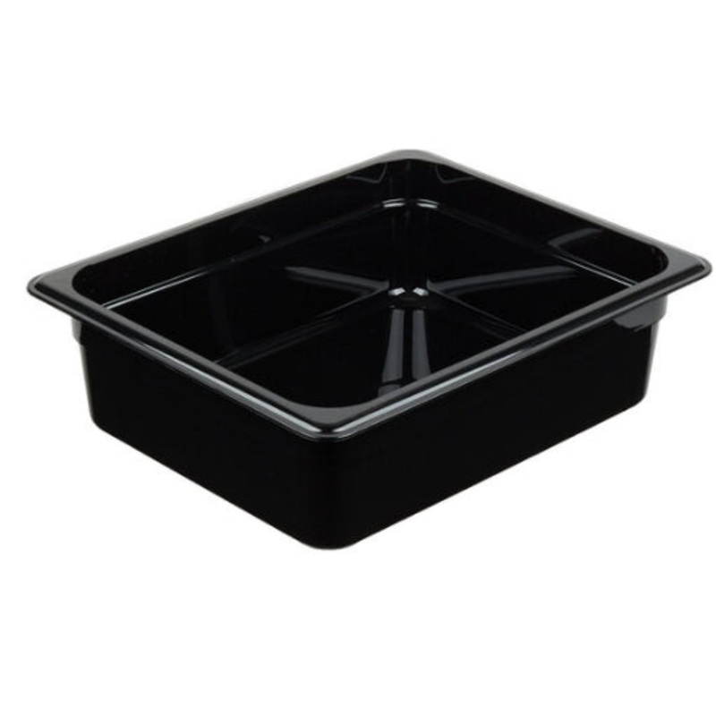 Cambro, Insert 1/2 Size 4" DP Black, 1/1EA, 24CW