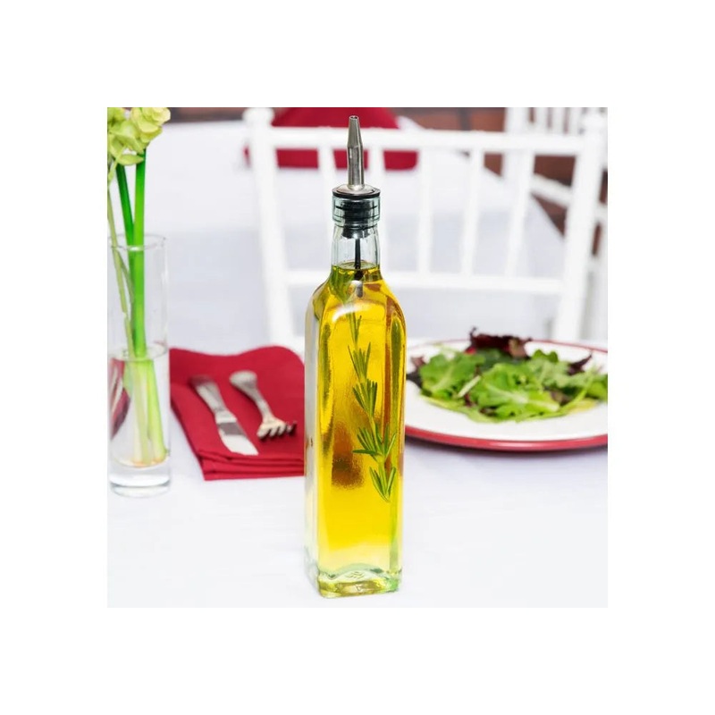 Tablecraft Oil Bottle with Corked Spout, 16 Oz 916
