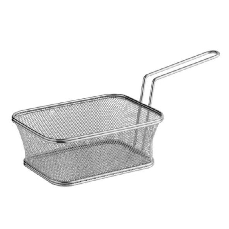 GET Enterprises Large Fry Basket S/S, 1/1EA, 4-818610