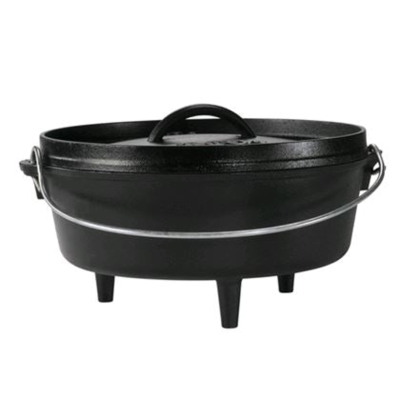 Lodge - 10 qt  Cast Iron Deep Stock Pot- Lid included- L14DC03