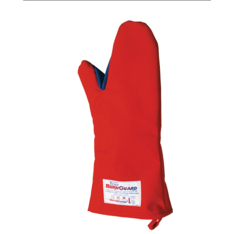 Tucker Safety Products Burnguard Oven Mitt, Red, 12" 56120