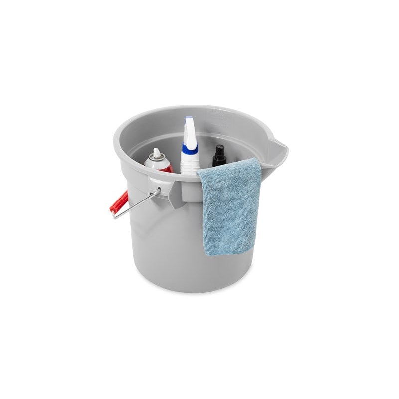 14 QT Gray Round Bucket*