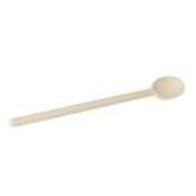 Browne 744564 14" Heavy Duty Wood Spoon - Alpine Beechwood w/ Wax Finish