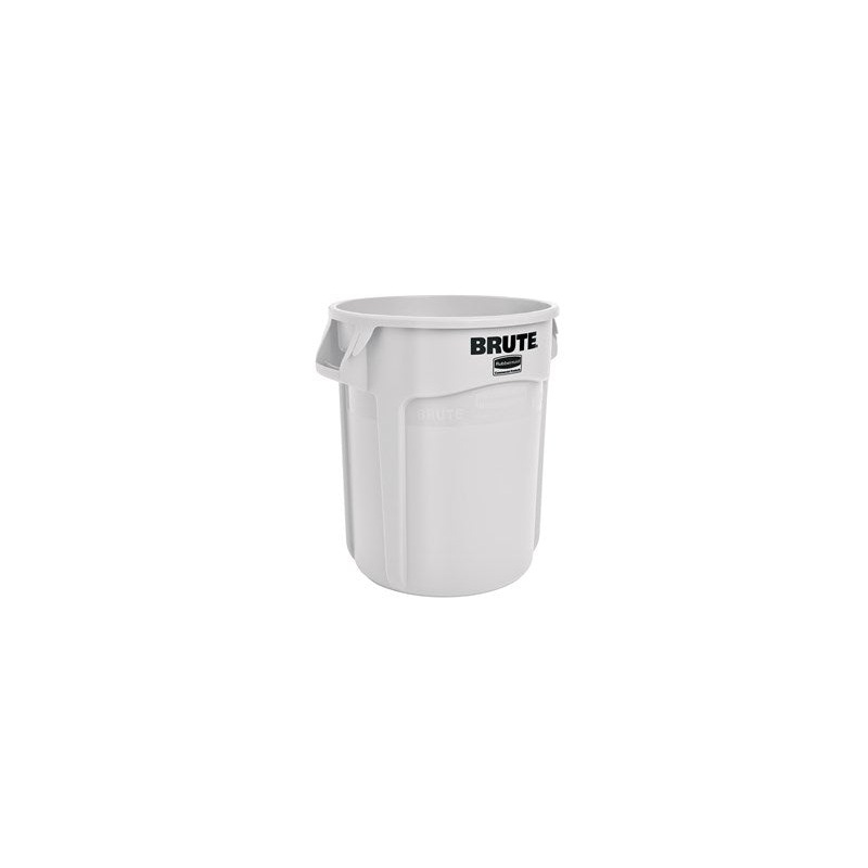 Vented BRUTE 20 Gal White Garbage Container