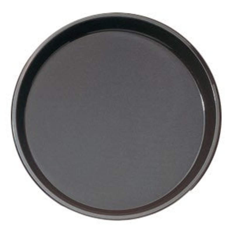 11" Black Round Polythread Tray