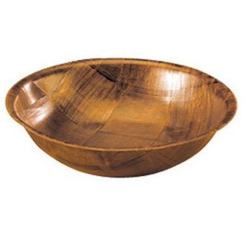 16" Woven Wood Salad Bowl