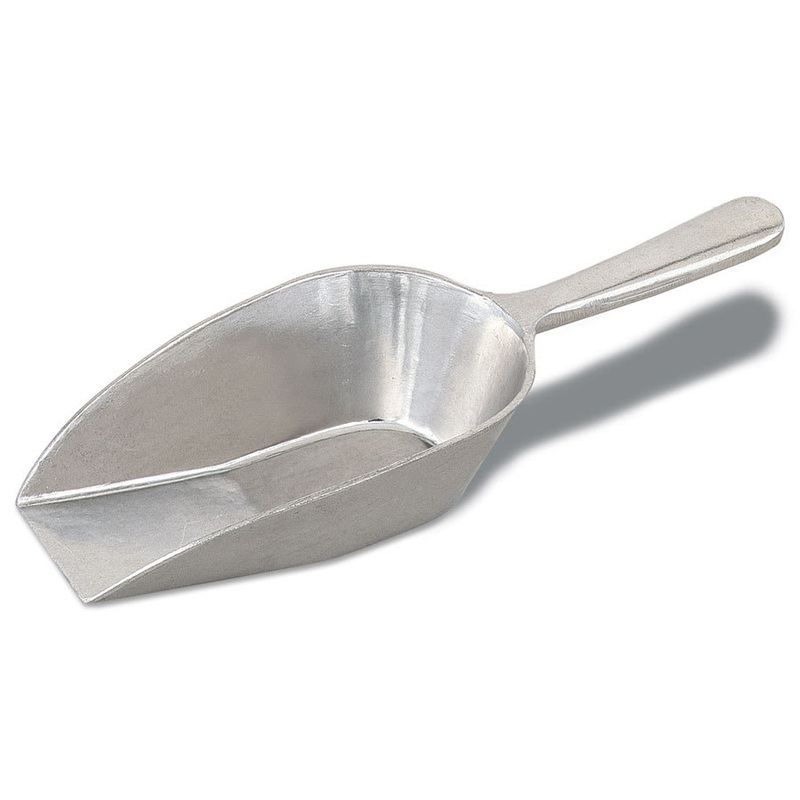 Browne 574252 4 oz Aluminum Flat Bottom Scoop 9 (1 Each)
