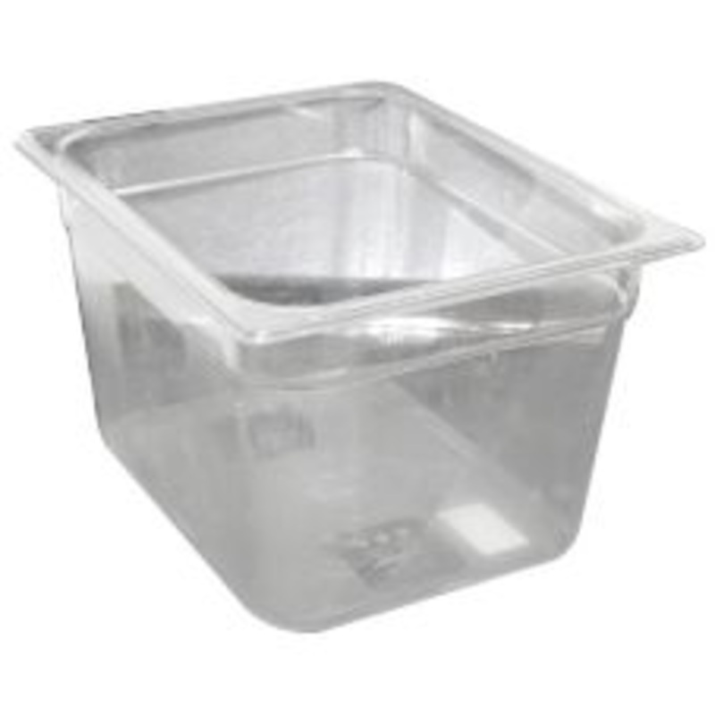 Rubbermaid 1/2 Size 8" Deep Clear Food Pan 2020981