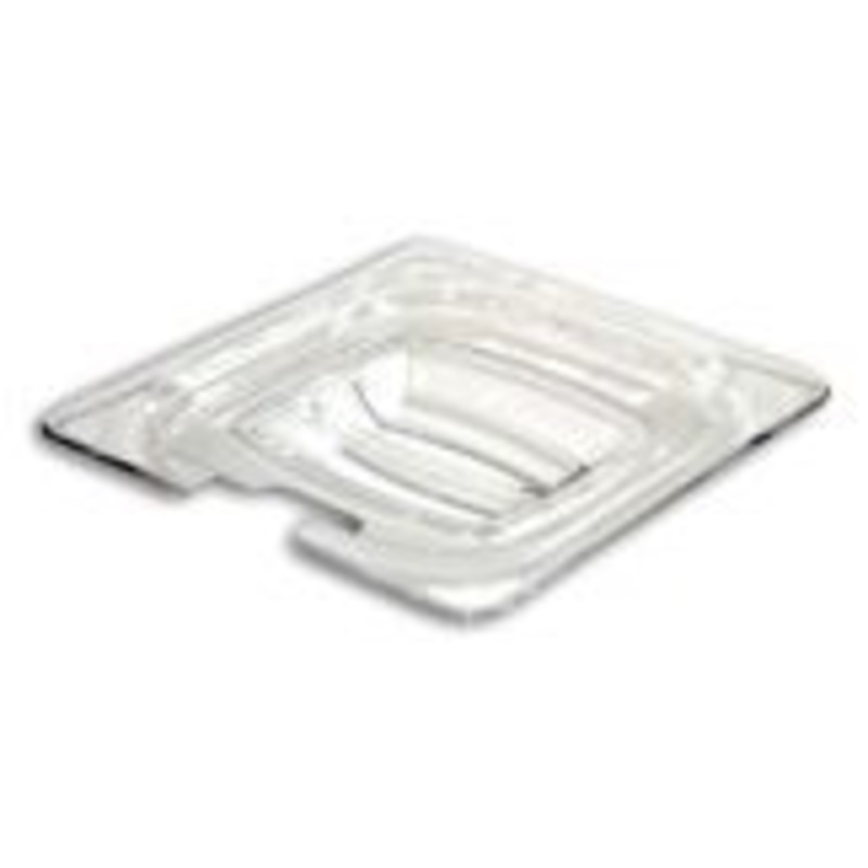 Rubbermaid 1/6 Size Notched Clear Food Pan Cover FG108P86CLR*