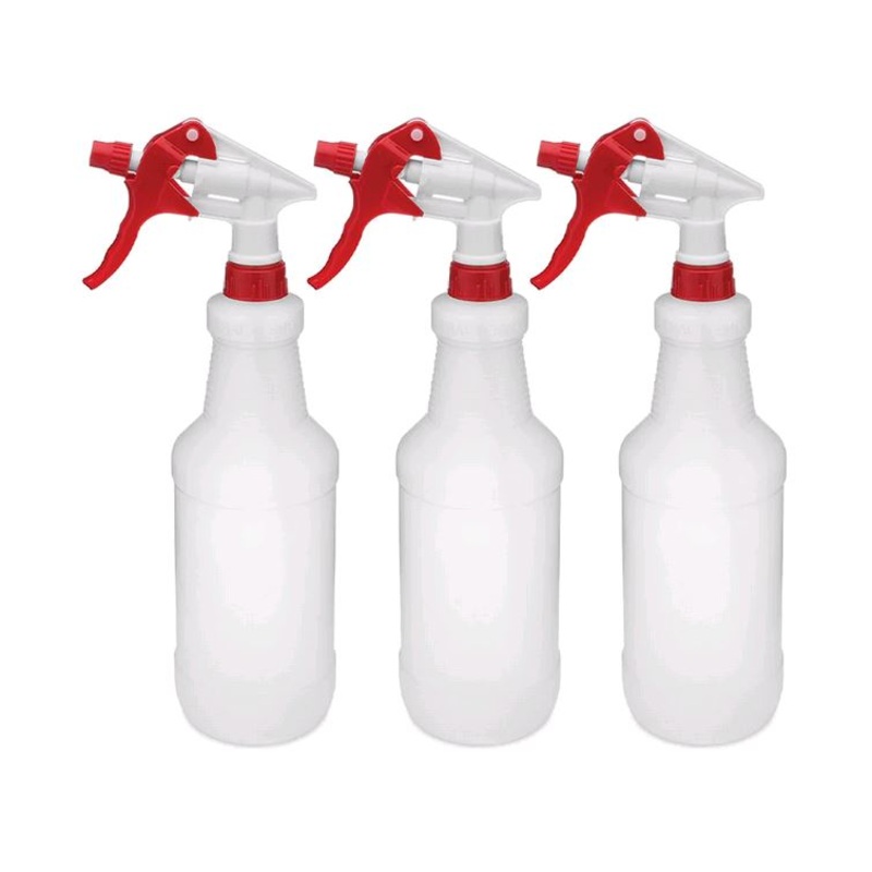 Sprayer Set 3 Pack Red 24oz Bottle with Graduations - 3570