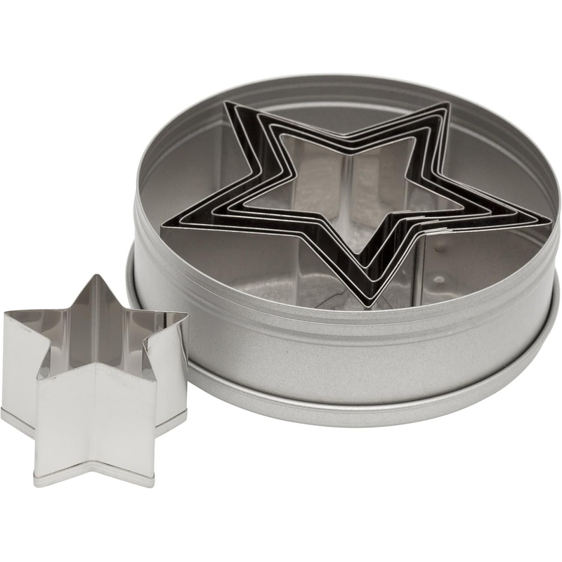 Ateco  6-Piece Graduated Star Cookie Cutter Set 7805