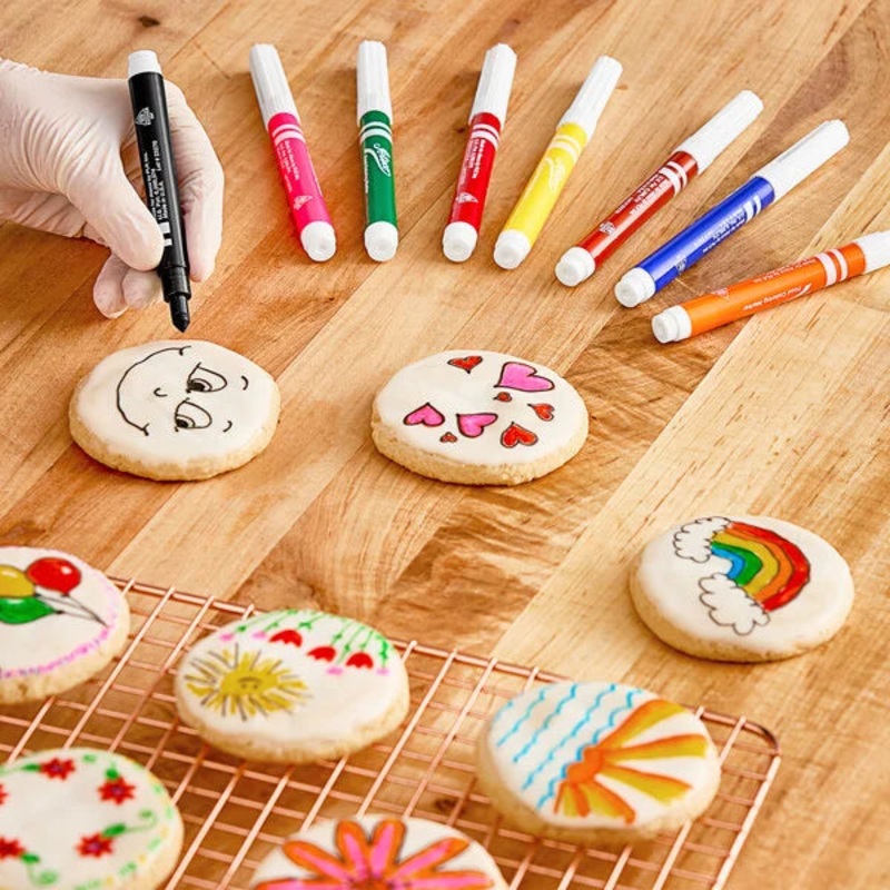 Ateco 8-Color Food Coloring Marker Set 1108