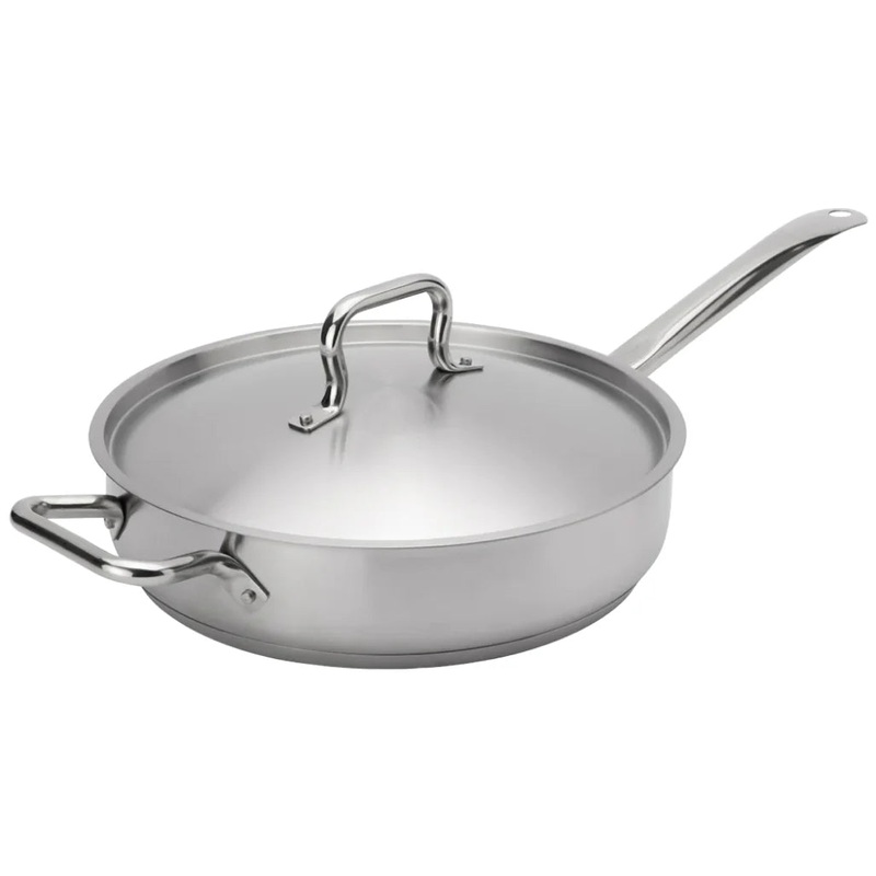 Browne 7 Qt (13.5") Elements Stainless Steel Saut Pan - 5734187