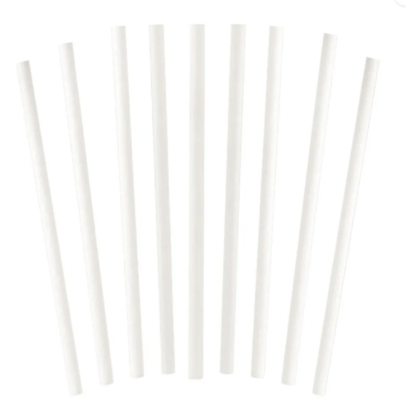 Globe Commercial PLA Straws Compostable Wrapped