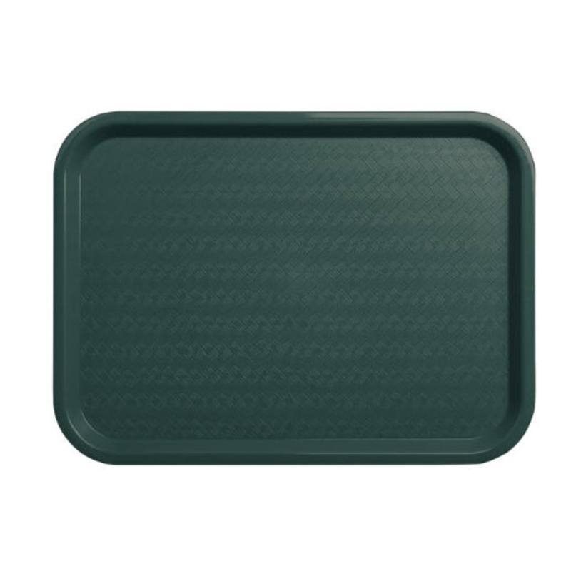Rabco 12" x 16" Forest Green Plastic Food Tray, 1/1EA, CT121608