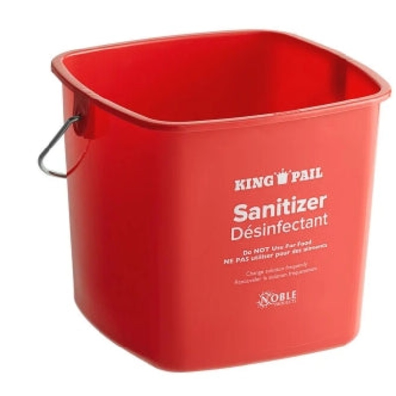 Rabco 3 Qt. Red Steri Pail, 1/1EA, 118205