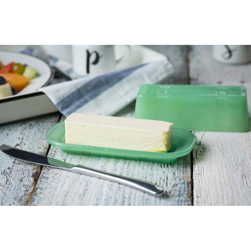 Tablecraft Jadeite Collection Glass Butter Dish HJ124 1/1EA