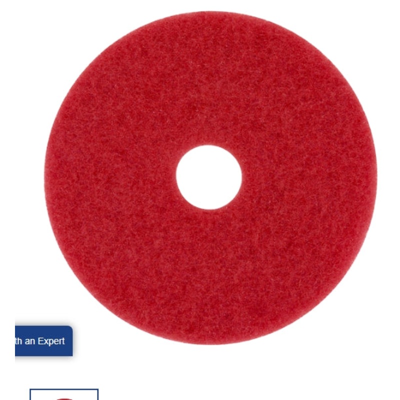 Vallen Dustbane 14" Red Buffing Pad, 1/1EA, DSD42101