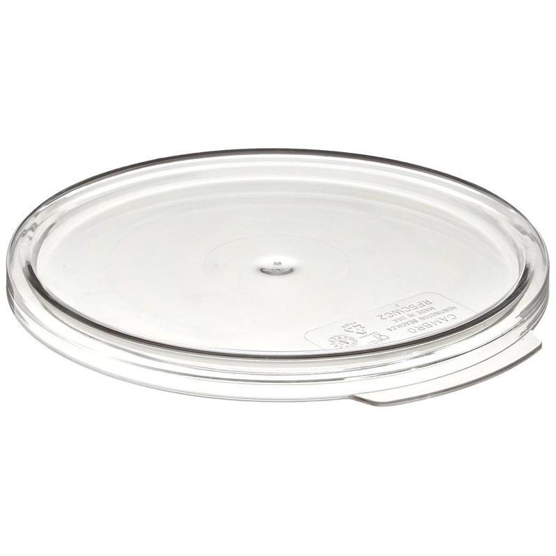 2, 4 Qt. Clear Round Lid for Clear Camwear Containers