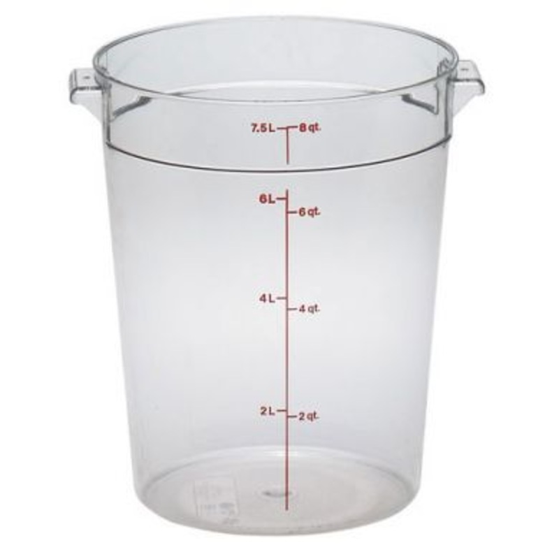 8 qt Camwear Round Storage Container - Clear