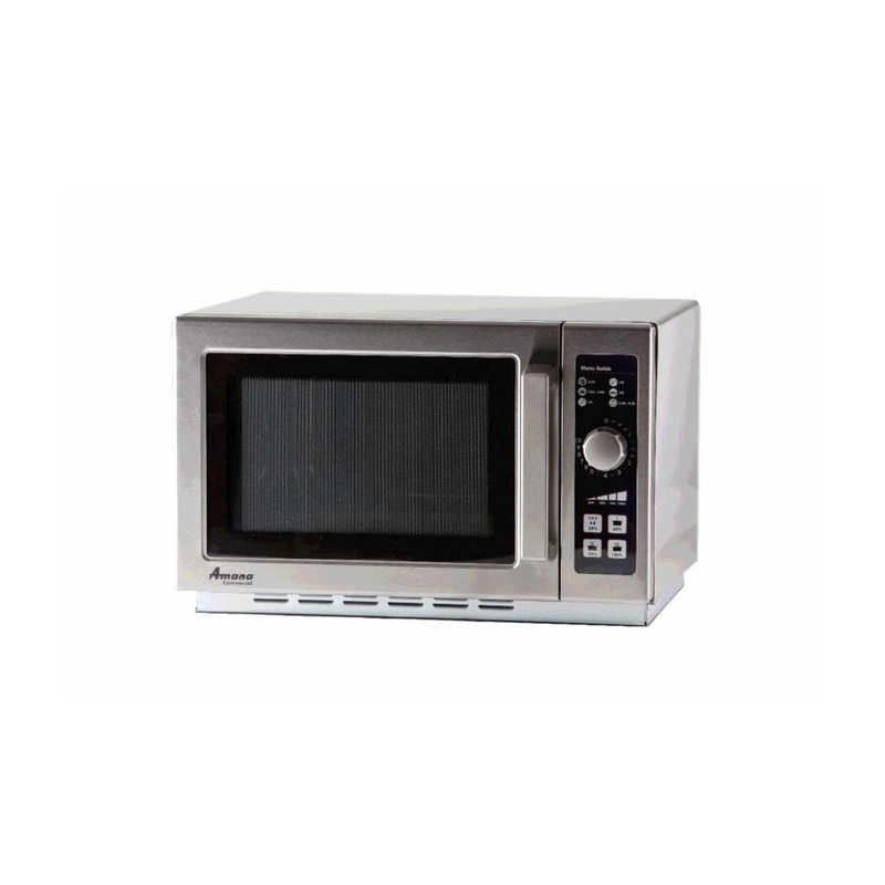 Amana 1000 Watt Medium Volume Commercial Microwave With Dial Control RCS10DSE