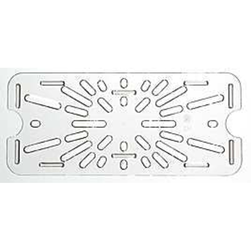 Camwear 1/2 Size Clear Polycarbonate Drain Tray