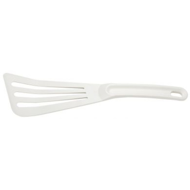 Mercer Hell's Tools 12" White High Temperature Slotted Spatula M35110WH