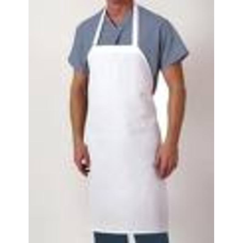 White Heavy Duty Bib Apron
