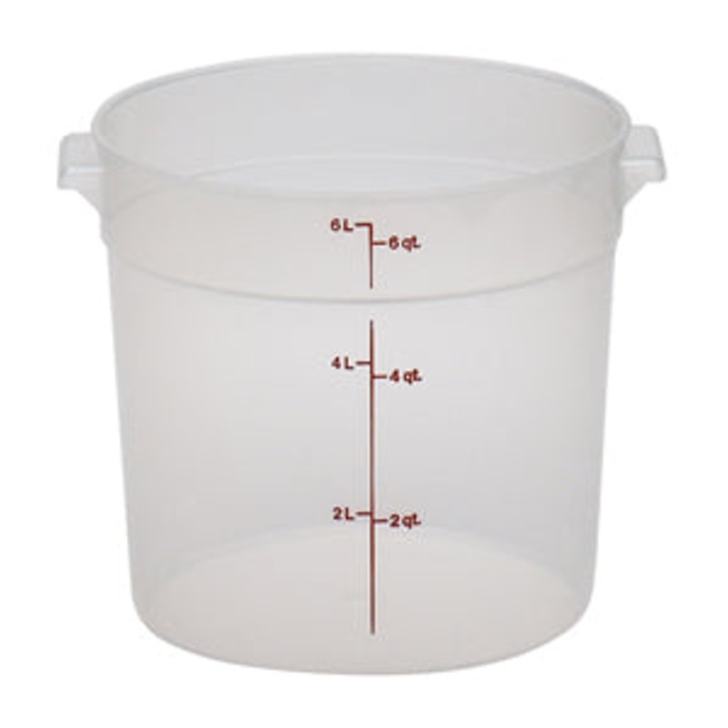 6 Qt. Translucent Round Storage Container