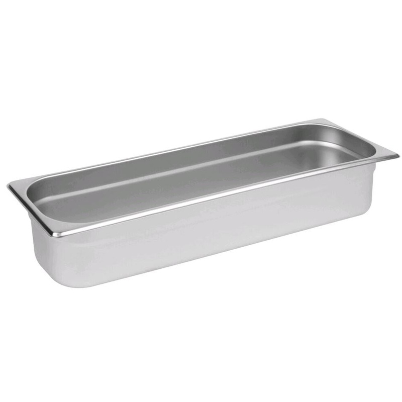 Browne, Insert/Food Pan, S/S,  1/2 Size Long 4" Deep, 22244