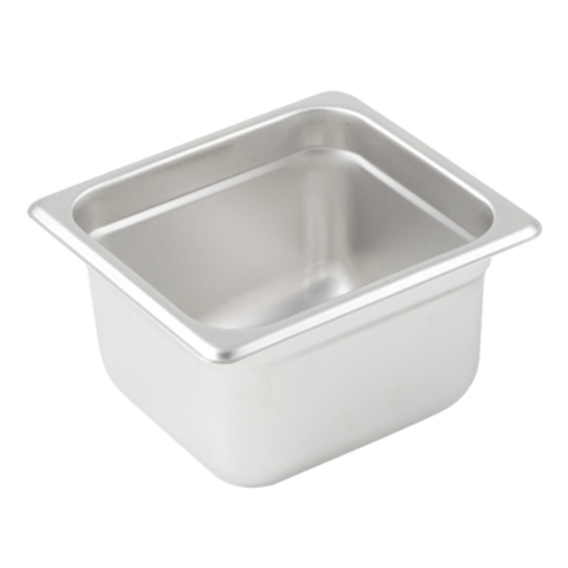Browne, Insert/ Food Pan, S/S, 1/6 Size 4", 5781604