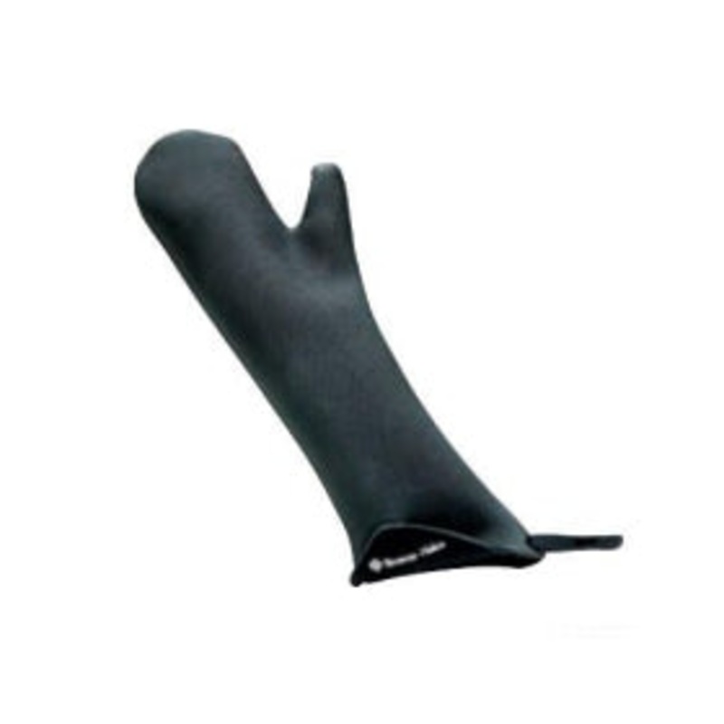 Browne 5431802 Oven Mitt, 16 3/8 in, Inverted Zig Zag Stitch, Black (1 each)