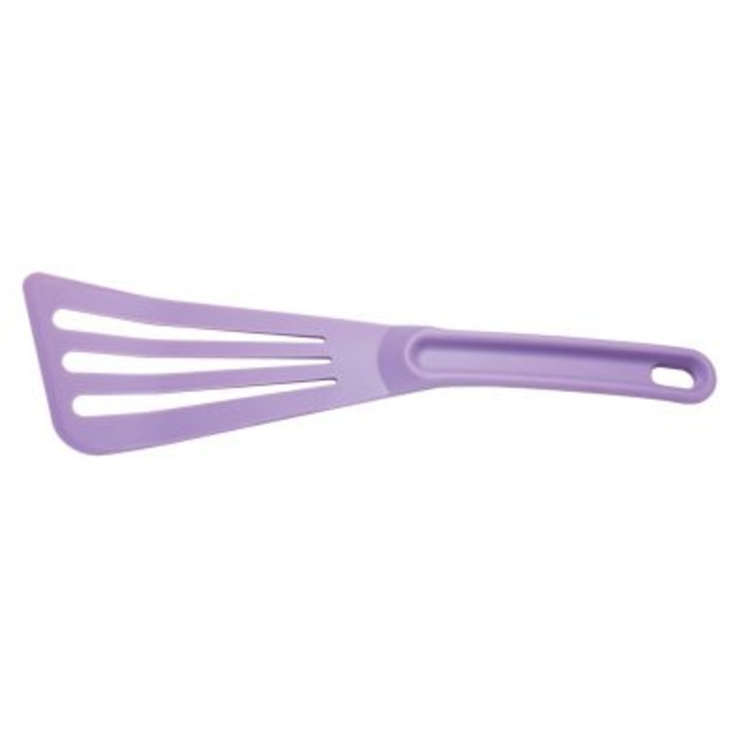 Mercer Hell's Tools 12" Purple High Temperature Slotted Spatula M35110PU