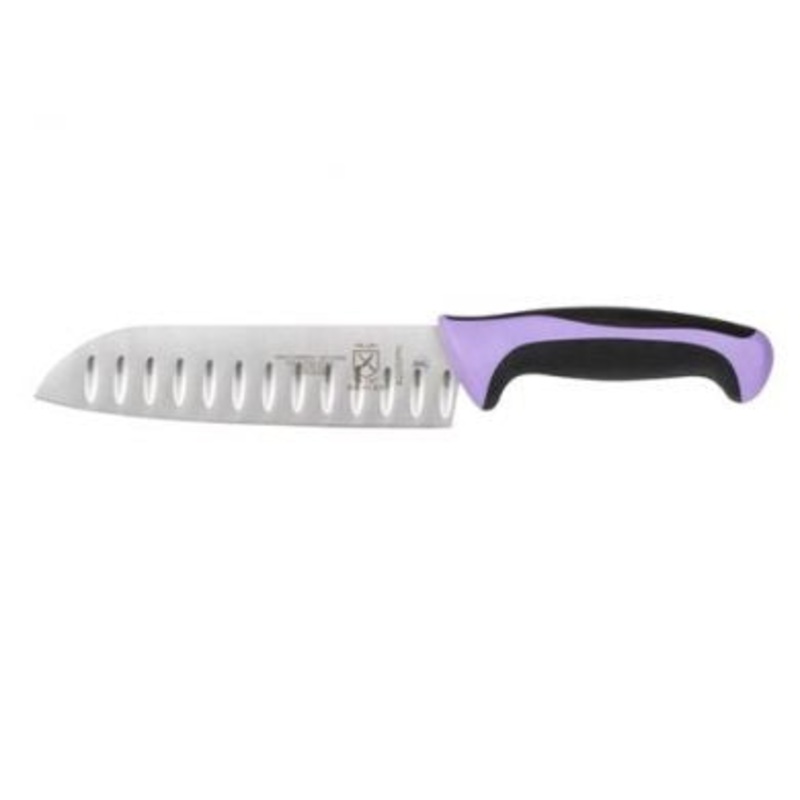 Millennia Purple Granton Edge 7" Santoku Knife