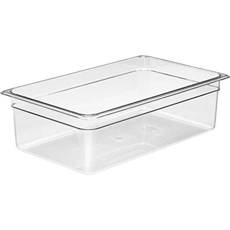 6" Deep Camwear Full Size Clear Polycarbonate Food Pan