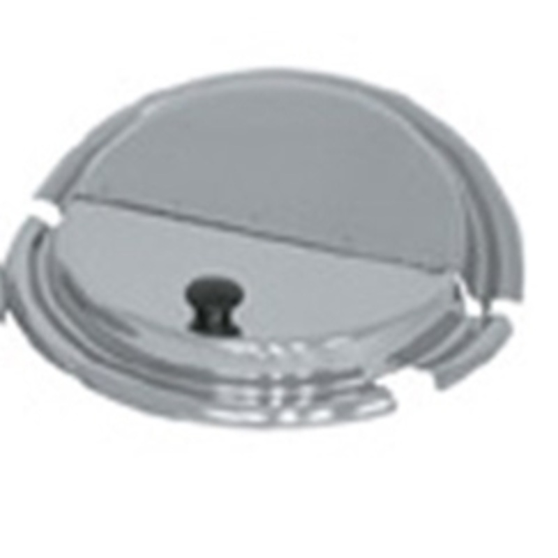 Browne 11QT Round Hinged Stainless Steel Food Pan Cover 575593