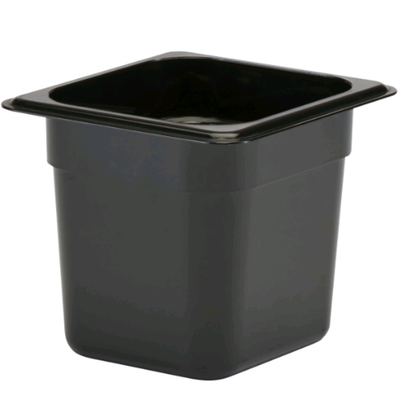 Cambro Insert 1/6 Size, 6"DP Black 1/1EA 66CW110