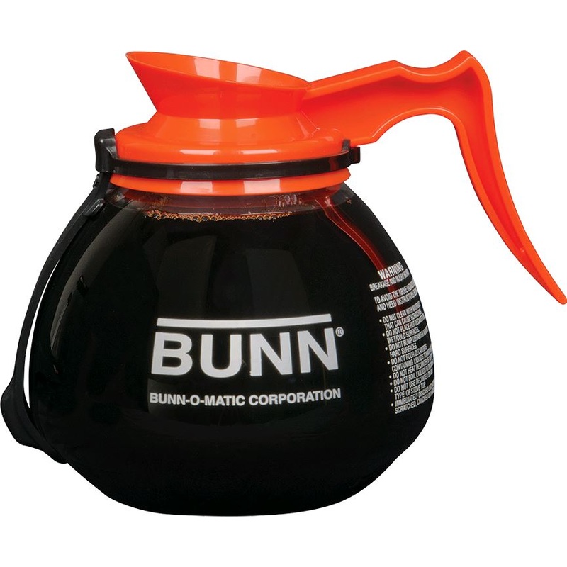 Glass Decanter (Package of 3) 64oz Orange Lid With RFID Tag